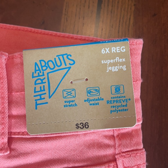 Thereabouts NWT Girls 6X Skinny Adjustable Waist Jeggings & Long Sleeve Blouse - Picture 14 of 16